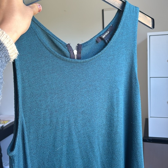 Teal Tank Dress. Forever 21 size small - Picture 4 of 4
